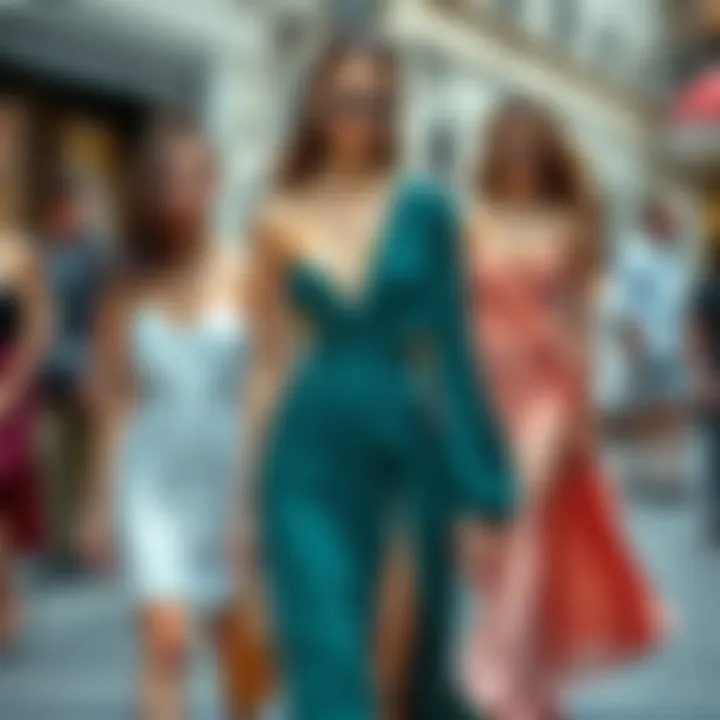 Color palette for dress selection based on body types