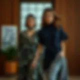 Sustainable Fashion Ensemble Elegant fashion ensemble featuring sustainable materials