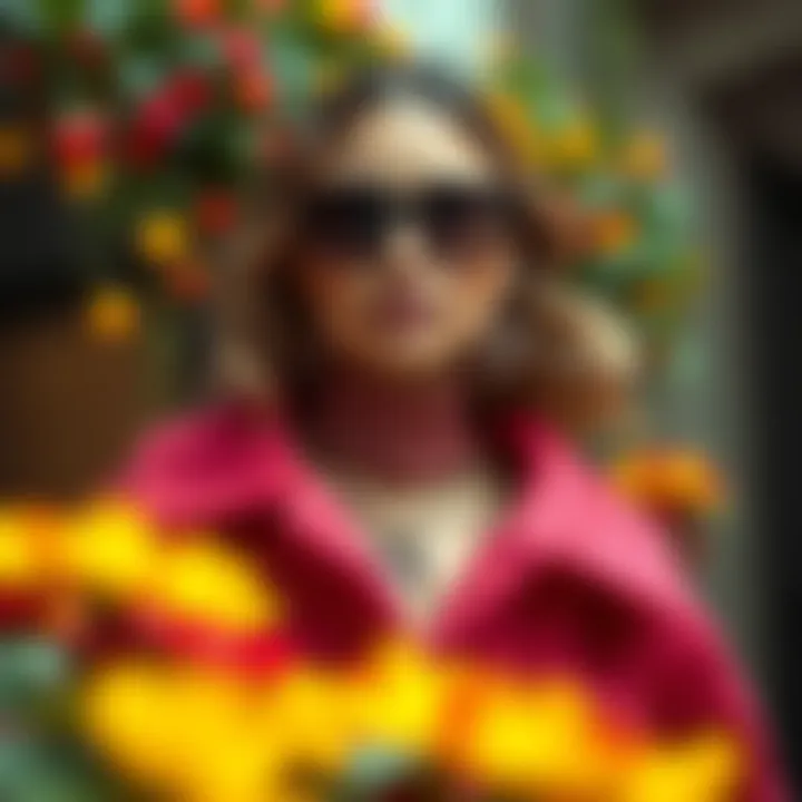 Vibrant Fashion Trends Fashion trend showcasing vibrant colors and textures