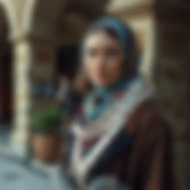 Sustainable Fashion with Defolu Vakko Scarves Sustainable fashion concept highlighting defolu Vakko scarves