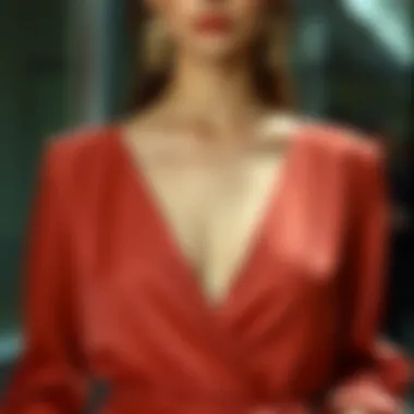 Fashion history timeline highlighting the evolution of deep V-neck styles