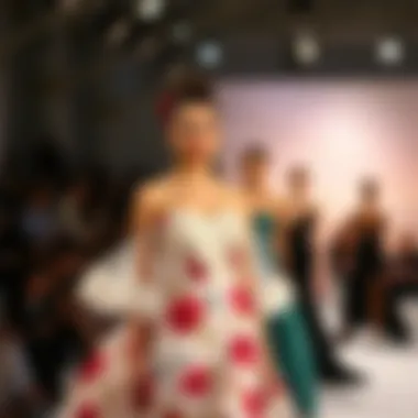 Stylish fashion show featuring diverse gown styles