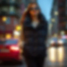 Stylish double-sided puffy vest design