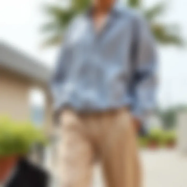 Fashionable outfit combinations featuring DS Damat linen trousers