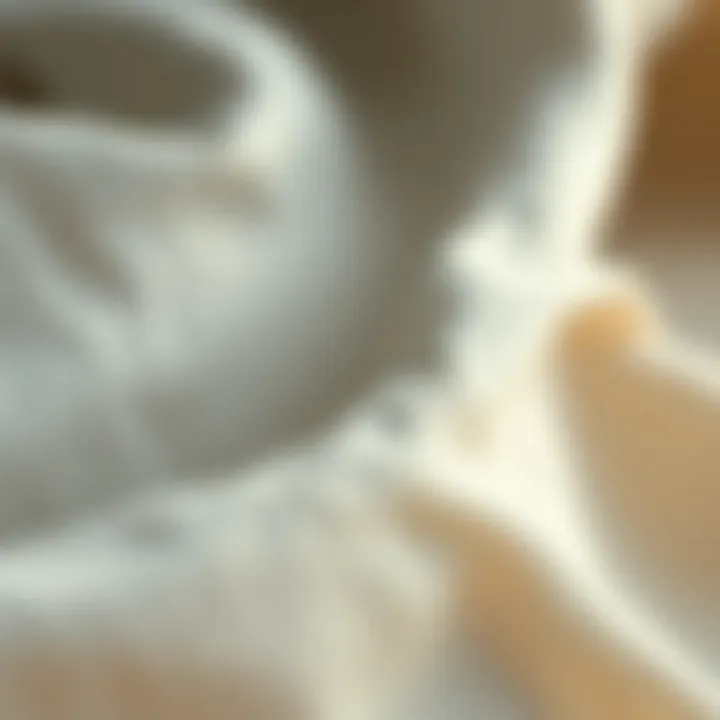 Close-up of high-quality fabric texture showcasing the linen material