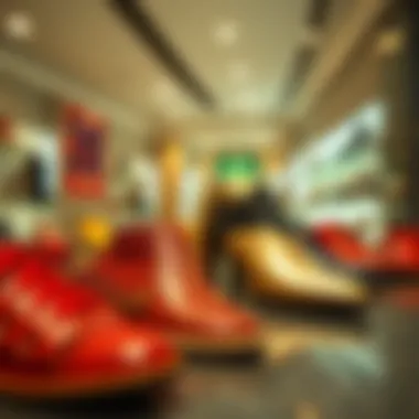 Trendy footwear collection in Dubai