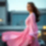 Elegant long sleeve dress design