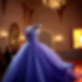 Elegant school dance gown