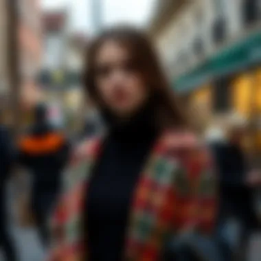 Layering outfit with a turtleneck sweater