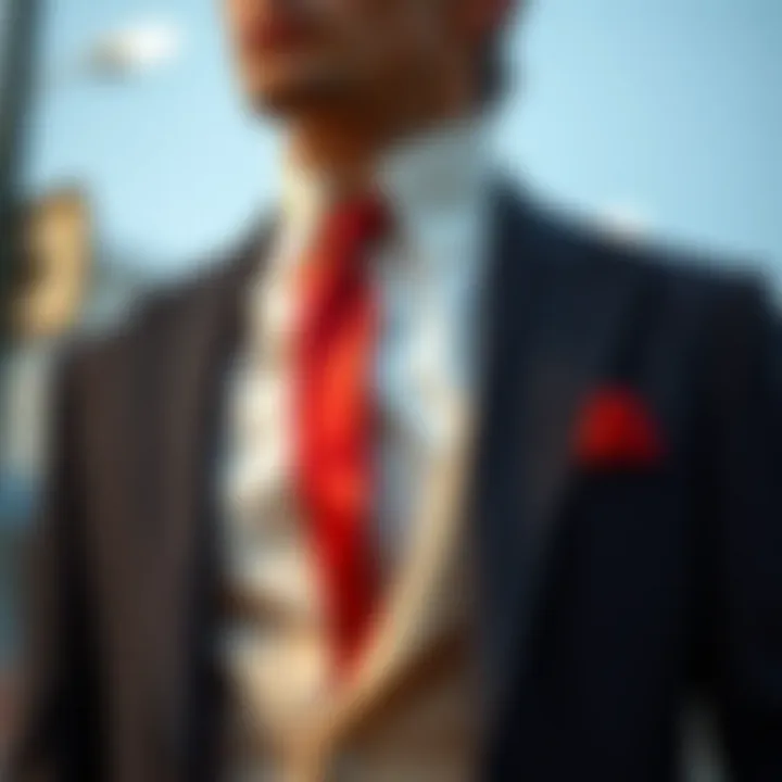 Elegantly tailored suit showcasing modern design