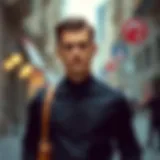 Stylish black shirt outfit with accessories