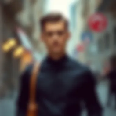 Stylish black shirt outfit with accessories