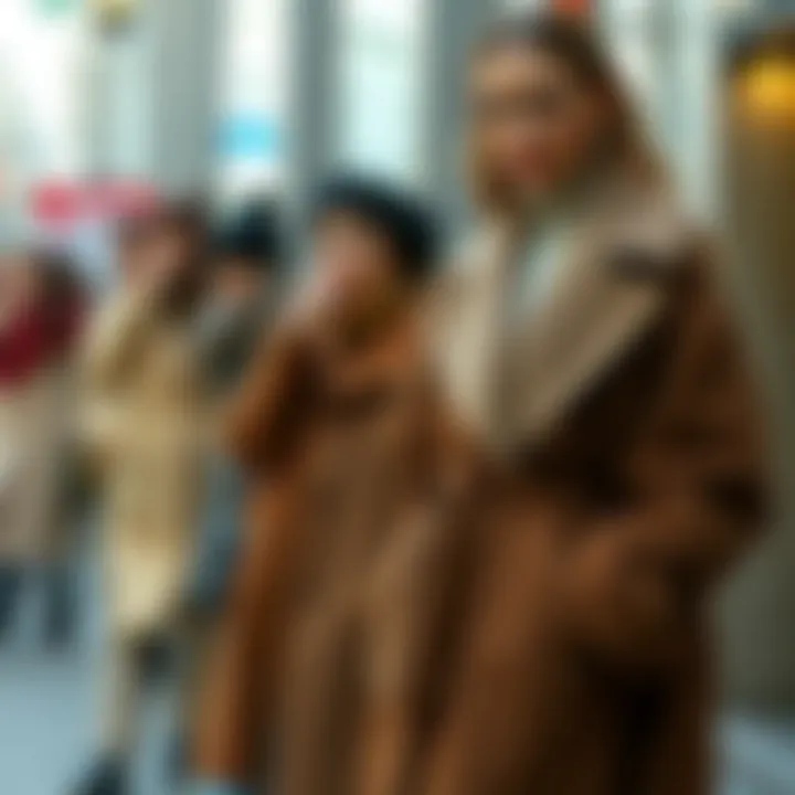 Diverse Textures and Styles of Oversized Coats Variety of oversized coats in different fabrics