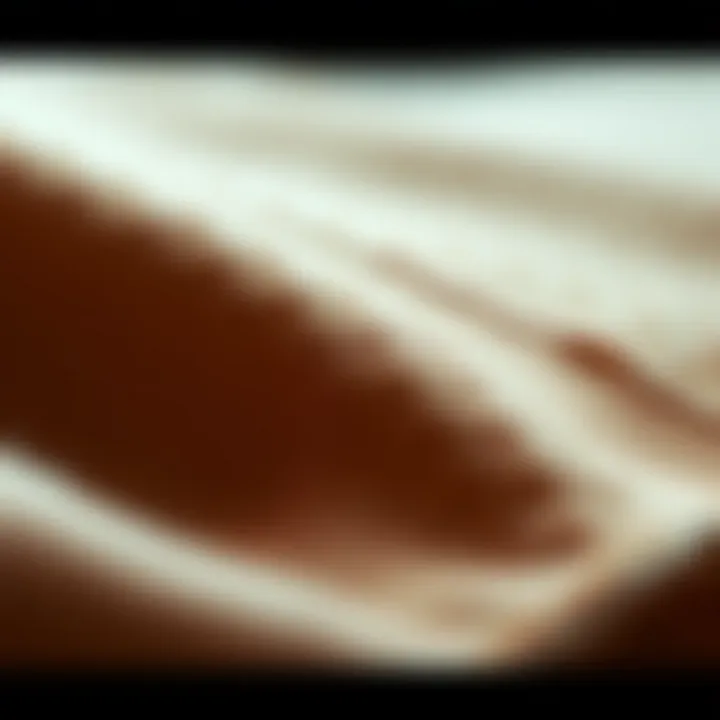 Close-up of fabric texture showcasing quality