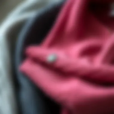 Various fabrics and textures used in crafting oversized cardigans.