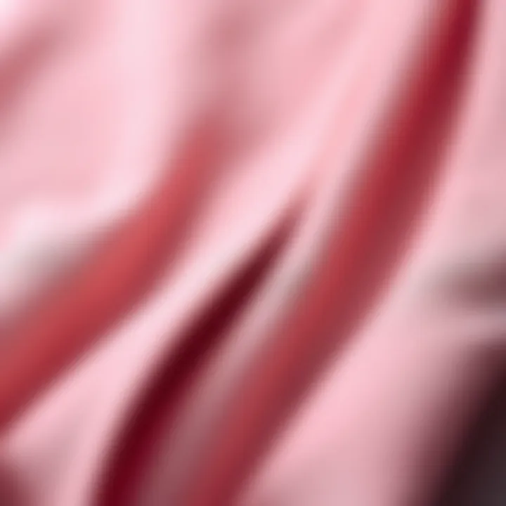 Close-up of fabric textures used in skirt suits