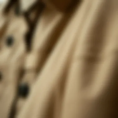 Close-up of fabric texture showcasing quality