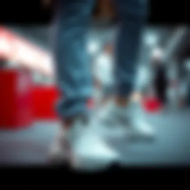 Fashionable casual outfits paired with sports shoes