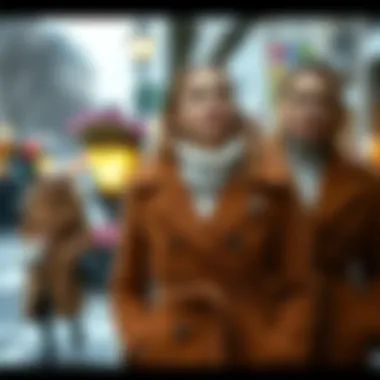 Fashionable winter coat combinations