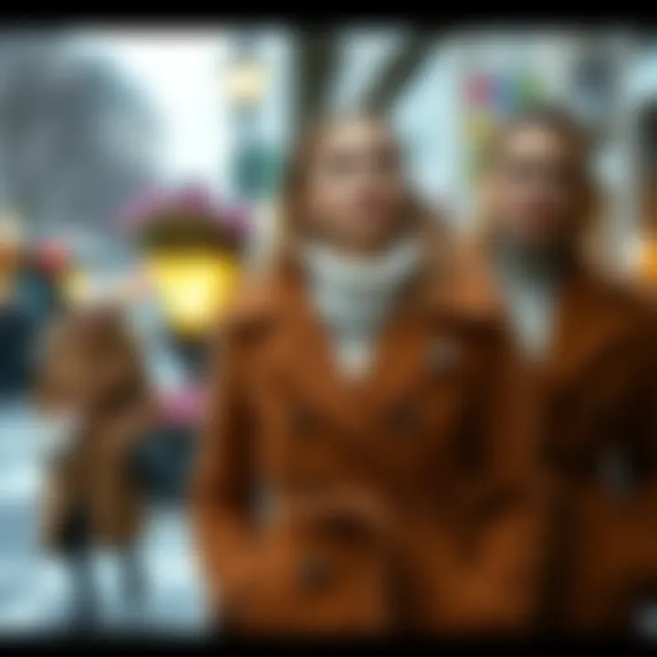 Fashionable winter coat combinations