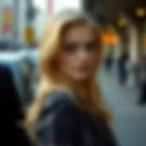 Golden hair transformation showcasing a stunning new look