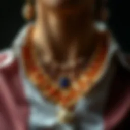 Elegant shirt necklace showcasing modern fashion trends