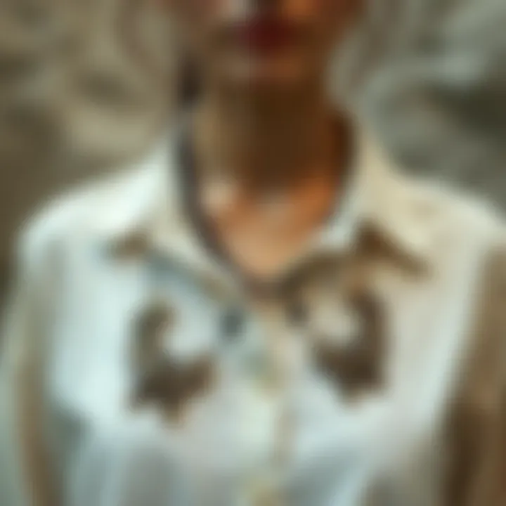 Sustainable materials used in crafting shirt necklaces