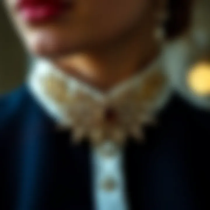 Unique Design of Collar Pins Elegant collar pin showcasing a unique design