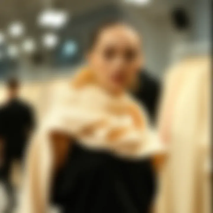 Sustainable fashion showcase with eco-friendly materials