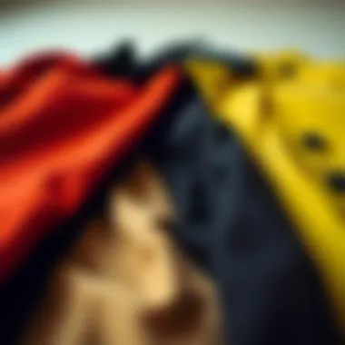 Exploring Diverse Fabrics in Fashion Coats Diverse fabric types used in fashion coats laid out artistically