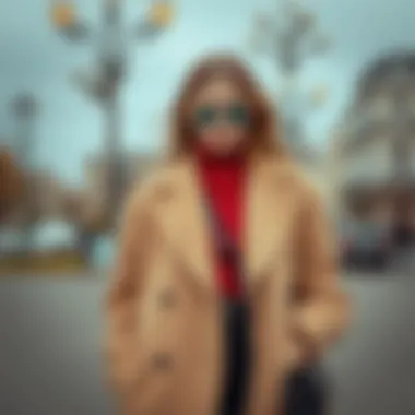 Chic Outfit Combination with Hakim Yaka Coat A stylish outfit combination featuring a coat and accessories