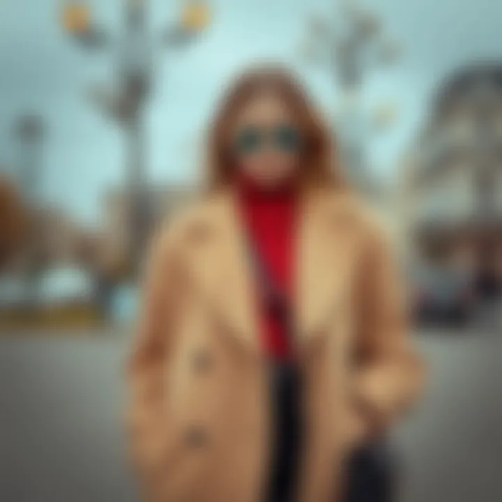 Chic Outfit Combination with Hakim Yaka Coat A stylish outfit combination featuring a coat and accessories