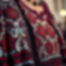 Traditional haşama garment showcasing intricate patterns