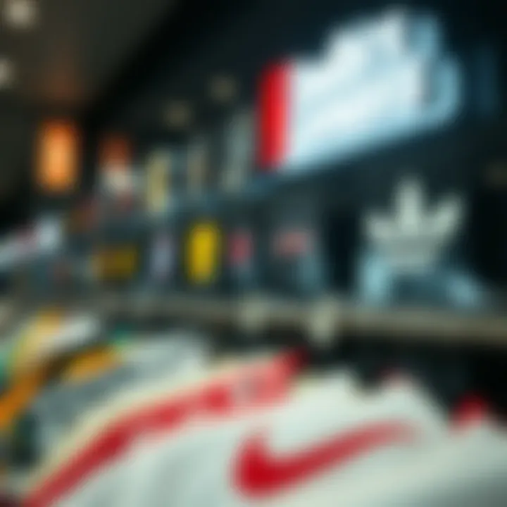 Historical evolution of clothing logos displayed chronologically