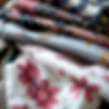 Variety of fabrics used in dual ferace styles