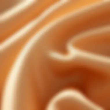 Close-up of silk fabric showcasing its texture