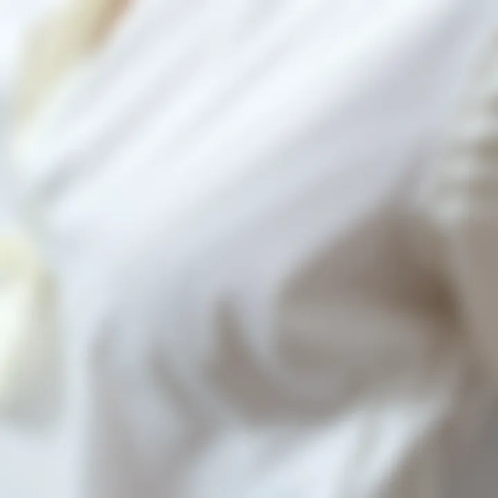 Close-up of the fabric texture of a classic white shirt