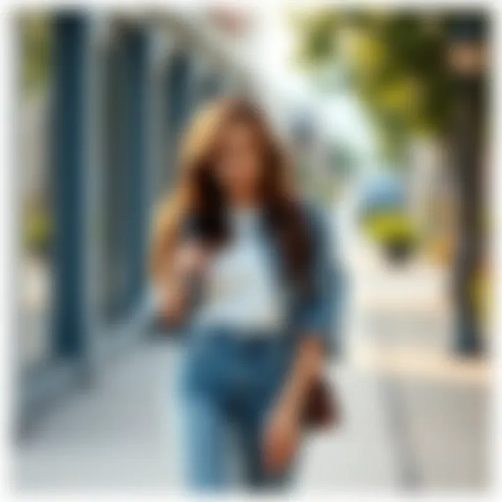 Casual look featuring a boyfriend shirt with jeans