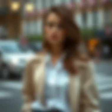 Chic layering with a boyfriend shirt and a jacket