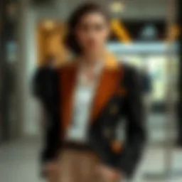 Elegant tailored jacket showcasing sophisticated design