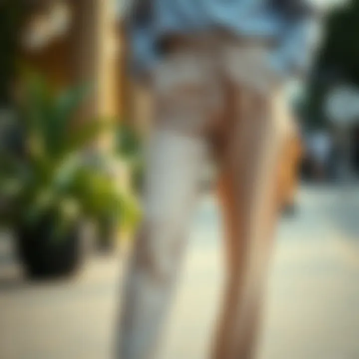 Sustainable Fashion in Fabric Trousers Sustainable fashion elements in fabric trousers