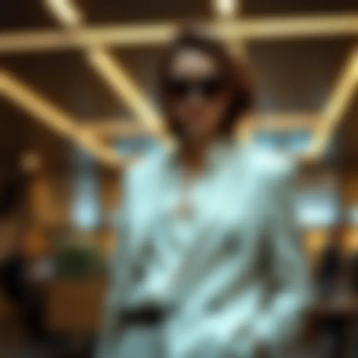 Stylish blazer showcased in a modern setting