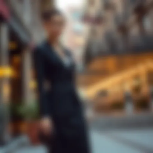 Elegant tailored skirt suit for women