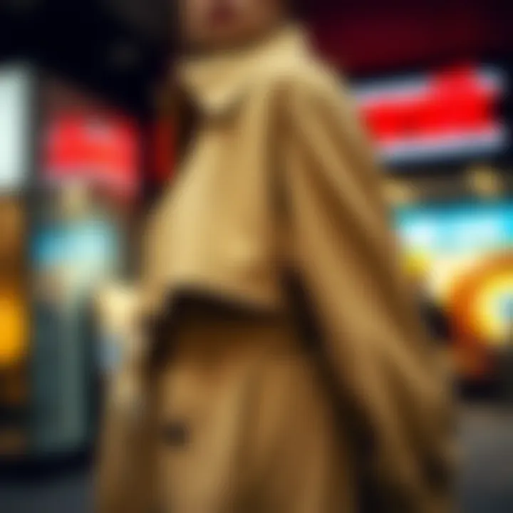 Stylish trench coat made from high-quality fabric