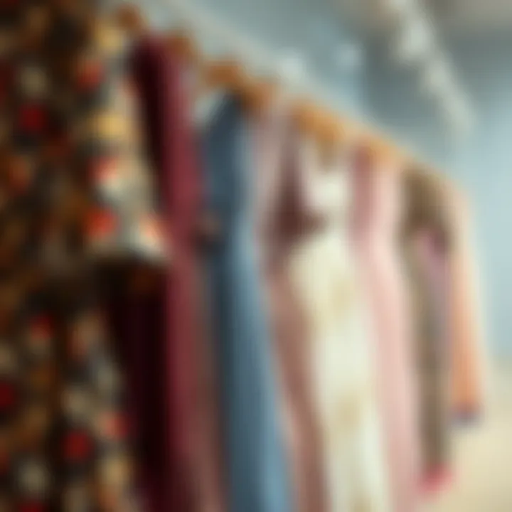 Diverse Fabrics for Closed Dresses Variety of fabrics for closed dresses showcased