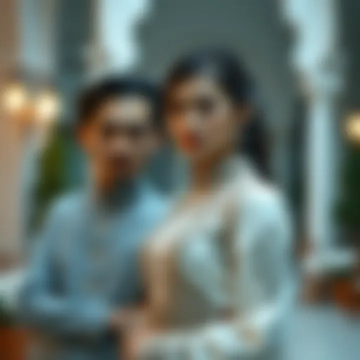 Traditional and modern styles of closed engagement outfits