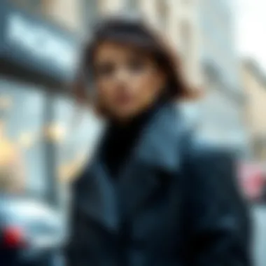 Elegant quilted coat showcasing contemporary fashion trends