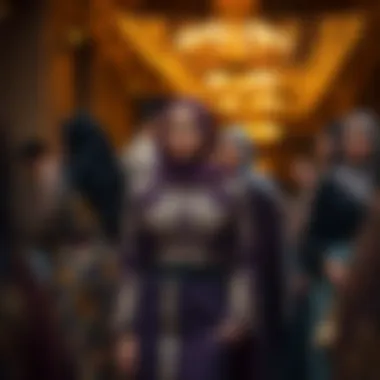 A collection of diverse styles in hijab-friendly evening wear