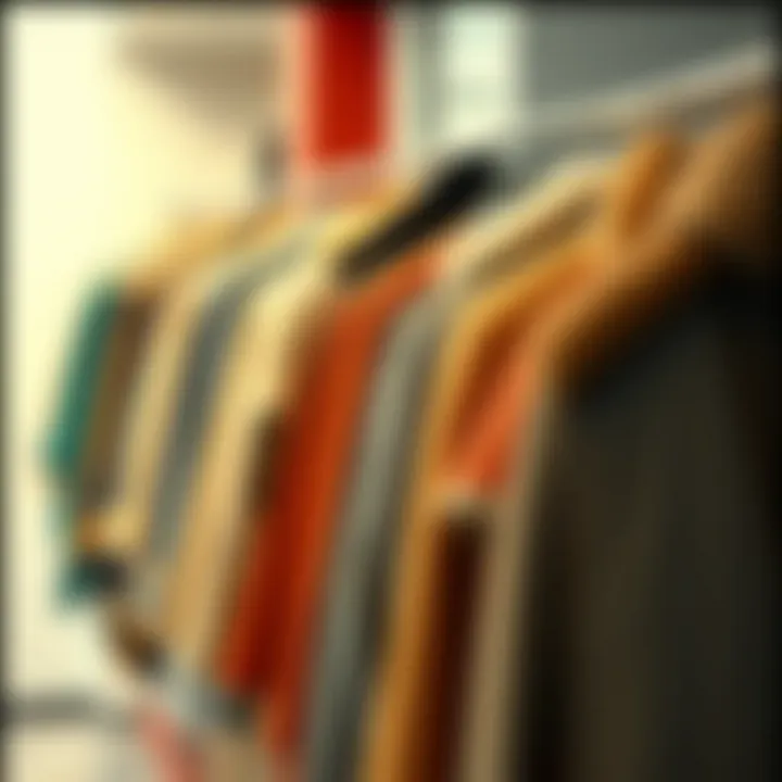 Diverse Selection of Kayra Coat Designs A variety of Kayra coat designs on a rack