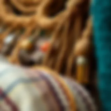 Materials Used in Kejıl Clothing A close-up of various materials used in kejıl clothing